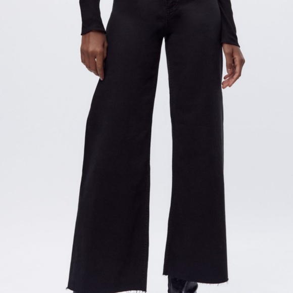 Zara HIGH-WAISTED ZW SAILOR STRAIGHT JEANS - Picture 3 of 4